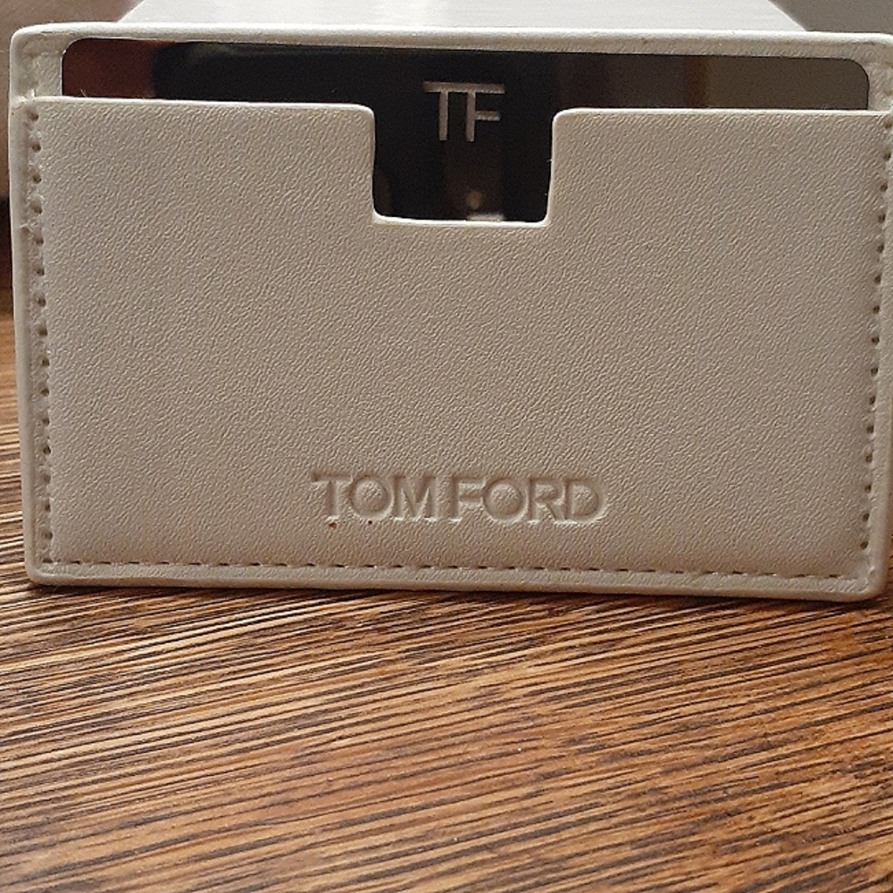 Tom Ford Limited Edition Baby White Bag Mirror / Card Holder Auth